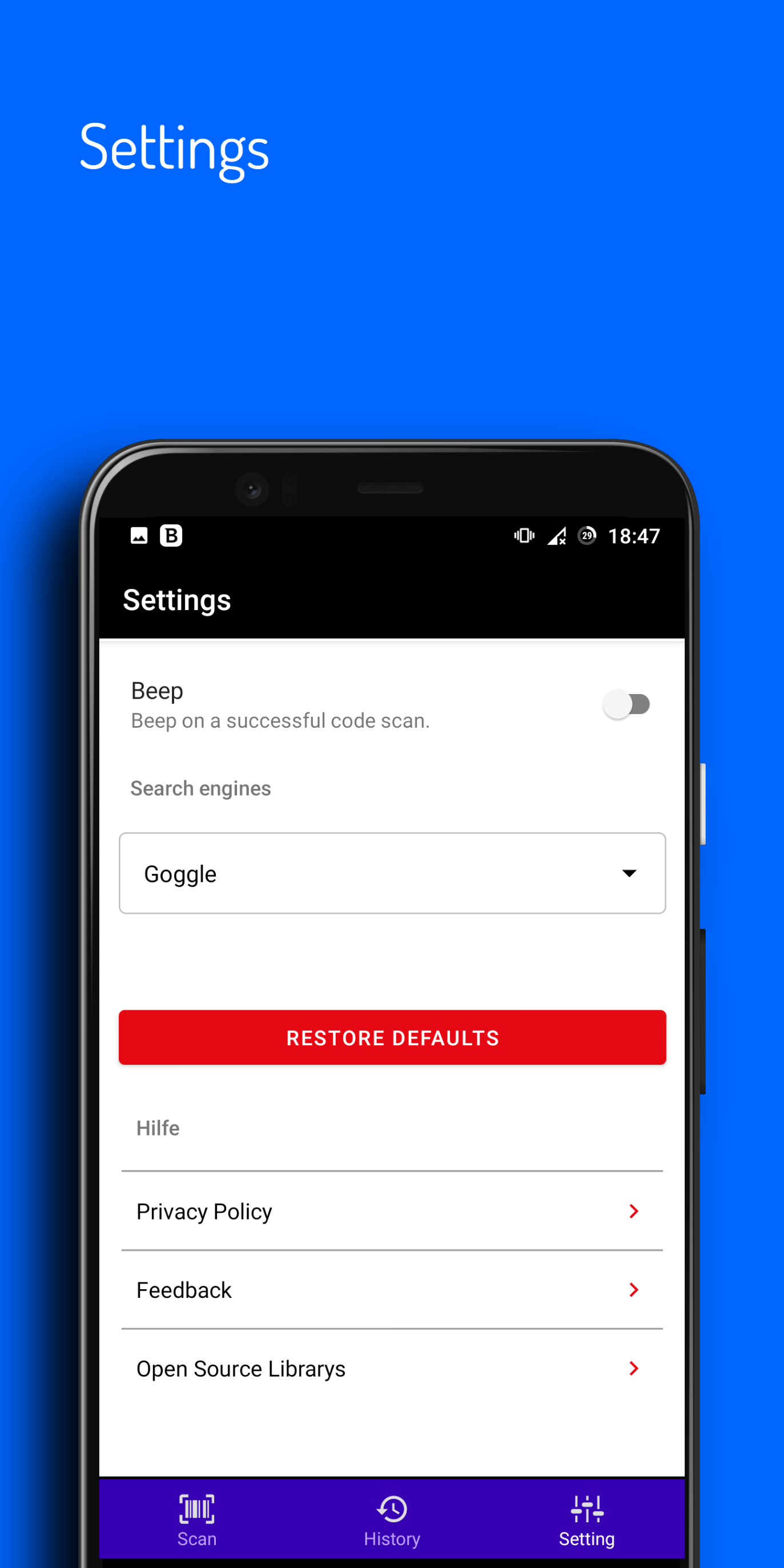 MexMox Scanner Settings